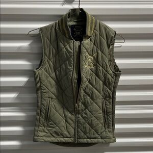 Horseware Newmarket collection.  Quilted Olive Green Women's Vest S 6